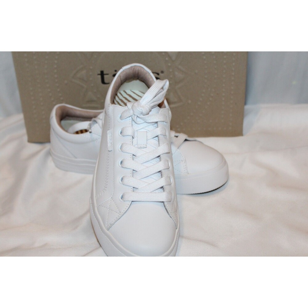 Taos Plim Soul Lux Shoes Women's Lace Up Leather Sneakers White NIB SZ 7 - Picture 5 of 7